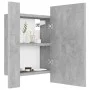 Bathroom mirror cabinet LED light acrylic concrete gray 40x12x45 cm by vidaXL, bathroom vanities - Ref: Foro24-804952, Price:...