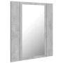 Bathroom mirror cabinet LED light acrylic concrete gray 40x12x45 cm by vidaXL, bathroom vanities - Ref: Foro24-804952, Price:...