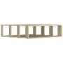 Estante cubo pared 4uds contrachapado roble Sonoma 80x15x26,5cm de vidaXL, Estantes y estanterías - Ref: Foro24-807116, Preci...
