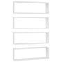 Cube wall shelves 4 pcs white plywood 80x15x26.5 cm by vidaXL, Shelves and shelves - Ref: Foro24-807107, Price: 63,42 €, Disc...
