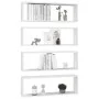 Estantes cubo de pared 4 uds contrachapado blanco 80x15x26,5 cm de vidaXL, Estantes y estanterías - Ref: Foro24-807107, Preci...