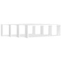 Cube wall shelves 4 pcs white plywood 80x15x26.5 cm by vidaXL, Shelves and shelves - Ref: Foro24-807107, Price: 63,42 €, Disc...