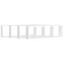 Estantes cubo de pared 4 uds contrachapado blanco 80x15x26,5 cm de vidaXL, Estantes y estanterías - Ref: Foro24-807107, Preci...