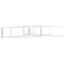 Cube wall shelves 4 pcs white plywood 80x15x26.5 cm by vidaXL, Shelves and shelves - Ref: Foro24-807107, Price: 63,42 €, Disc...