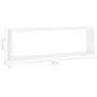 Estantes cubo de pared 4 uds contrachapado blanco 80x15x26,5 cm de vidaXL, Estantes y estanterías - Ref: Foro24-807107, Preci...