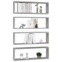 Wandregal 4 Stück betongraues Sperrholz 80x15x26,5cm von vidaXL, Regale und Regale - Ref: Foro24-807119, Preis: 49,05 €, Raba...