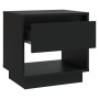 Black plywood nightstand 45x34x44 cm by vidaXL, Nightstands - Ref: Foro24-809514, Price: 45,27 €, Discount: %