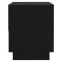 Black plywood nightstand 45x34x44 cm by vidaXL, Nightstands - Ref: Foro24-809514, Price: 45,27 €, Discount: %