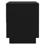 Mesita de noche madera contrachapada negro 45x34x44 cm de vidaXL, Mesitas de noche - Ref: Foro24-809514, Precio: 44,56 €, Des...