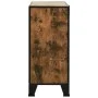Rustic brown metal and MDF storage cabinet 72x36x82 cm by vidaXL, Lockers and storage cabinets - Ref: Foro24-335911, Price: 1...