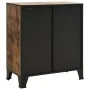 Rustic brown metal and MDF storage cabinet 72x36x82 cm by vidaXL, Lockers and storage cabinets - Ref: Foro24-335911, Price: 1...
