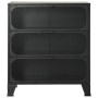 Aufbewahrungsschrank aus grauem Metall und MDF, 72 x 36 x 82 cm von vidaXL, Schließfächer und Lagerschränke - Ref: Foro24-335...