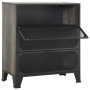 Gray metal and MDF storage cabinet 72x36x82 cm by vidaXL, Lockers and storage cabinets - Ref: Foro24-335912, Price: 111,79 €,...