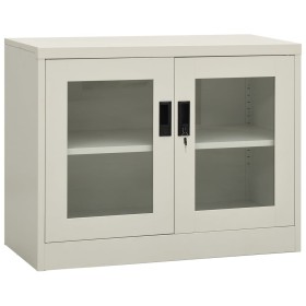 Light gray steel office cabinet 90x40x70 cm by vidaXL, Lockers and storage cabinets - Ref: Foro24-335927, Price: 98,00 €, Dis...
