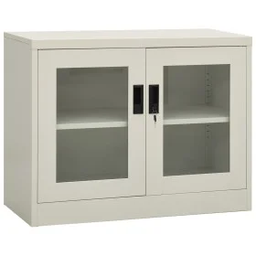 Light gray steel office cabinet 90x40x70 cm by vidaXL, Lockers and storage cabinets - Ref: Foro24-335927, Price: 97,11 €, Dis...