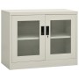 Hellgrauer Büroschrank aus Stahl, 90 x 40 x 70 cm von vidaXL, Schließfächer und Lagerschränke - Ref: Foro24-335927, Preis: 98...