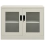 Hellgrauer Büroschrank aus Stahl, 90 x 40 x 70 cm von vidaXL, Schließfächer und Lagerschränke - Ref: Foro24-335927, Preis: 98...