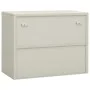 Light gray steel office cabinet 90x40x70 cm by vidaXL, Lockers and storage cabinets - Ref: Foro24-335927, Price: 96,96 €, Dis...