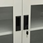 Hellgrauer Büroschrank aus Stahl, 90 x 40 x 70 cm von vidaXL, Schließfächer und Lagerschränke - Ref: Foro24-335927, Preis: 98...