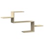 Estante de pared madera ingeniería roble Sonoma 104x15x49 cm