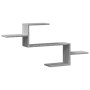 Estante de pared madera ingeniería gris Sonoma 104x15x49 cm