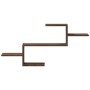 Estante de pared madera ingeniería marrón roble 104x15x49 cm