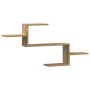 Estante de pared madera ingeniería roble artisian 104x15x49 cm