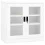 Büroschrank aus weißem Stahl, 90 x 40 x 90 cm von vidaXL, Schließfächer und Lagerschränke - Ref: Foro24-335930, Preis: 160,51...