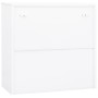 Armario de oficina de acero blanco 90x40x90 cm de vidaXL, Taquillas y armarios de almacenamiento - Ref: Foro24-335930, Precio...