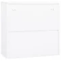 Büroschrank aus weißem Stahl, 90 x 40 x 90 cm von vidaXL, Schließfächer und Lagerschränke - Ref: Foro24-335930, Preis: 160,51...
