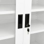 Büroschrank aus weißem Stahl, 90 x 40 x 90 cm von vidaXL, Schließfächer und Lagerschränke - Ref: Foro24-335930, Preis: 162,67...