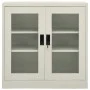 Armario de oficina de acero gris claro 90x40x90cm de vidaXL, Taquillas y armarios de almacenamiento - Ref: Foro24-335931, Pre...