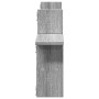Estante de pared 2 uds madera ingeniería gris Sonoma 38x12x38cm