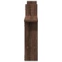 Estantes de pared 2 uds madera ingeniería marrón 50x12x50 cm