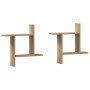 Estantes pared 2 uds madera ingeniería artisian 50x12x50 cm en Estantes y estanterías | Comprar online en Foro24