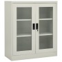 Büroschrank aus hellgrauem Stahl 90x40x105 cm von vidaXL, Schließfächer und Lagerschränke - Ref: Foro24-335935, Preis: 135,64...