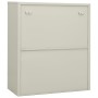 Büroschrank aus hellgrauem Stahl 90x40x105 cm von vidaXL, Schließfächer und Lagerschränke - Ref: Foro24-335935, Preis: 135,64...