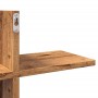 Estante de pared madera ingeniería envejecida 124,5x18x60,5 cm