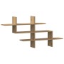 Estante pared madera ingeniería roble artisan 124,5x18x60,5 cm