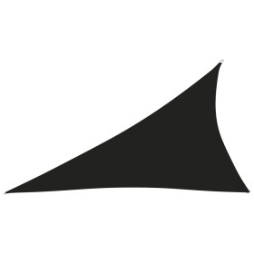 Toldo de vela triangular tela Oxford negro 3x4x5 m