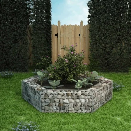 Hexagonal gabion flowerbed 200x173x40 cm by vidaXL, Pots and planters - Ref: Foro24-142536, Price: 65,10 €, Discount: %