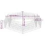 Hexagonal gabion flowerbed 200x173x40 cm by vidaXL, Pots and planters - Ref: Foro24-142536, Price: 65,10 €, Discount: %