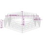 Hexagonales Gabionenbeet 200x173x40 cm von vidaXL, Töpfe und Pflanzgefäße - Ref: Foro24-142536, Preis: 69,31 €, Rabatt: %