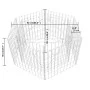 Hexagonal gabion bed 100x90x50 cm by vidaXL, Pots and planters - Ref: Foro24-142532, Price: 48,81 €, Discount: %