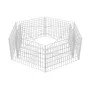 Sechseckiges Gabionenbeet 160x140x50 cm von vidaXL, Töpfe und Pflanzgefäße - Ref: Foro24-142534, Preis: 64,98 €, Rabatt: %