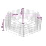 Sechseckiges Gabionenbeet 160x140x50 cm von vidaXL, Töpfe und Pflanzgefäße - Ref: Foro24-142534, Preis: 64,70 €, Rabatt: %