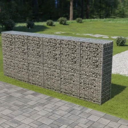 Muro de gaviones con cubiertas acero galvanizado 300x50x150 cm de vidaXL, Paneles de vallas - Ref: Foro24-143593, Precio: 221...