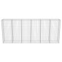 Gabion wall with galvanized steel covers 300x50x150 cm by vidaXL, fence panels - Ref: Foro24-143593, Price: 212,48 €, Discoun...