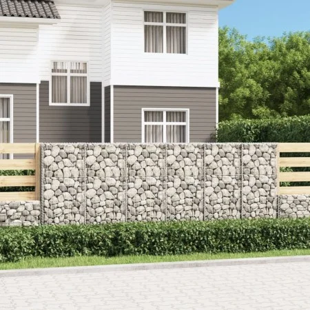 Gabionenwand mit verzinkten Stahlabdeckungen 300x50x100 cm von vidaXL, Zaunpaneele - Ref: Foro24-143592, Preis: 131,95 €, Rab...