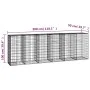 Gabionenwand mit verzinkten Stahlabdeckungen 300x50x100 cm von vidaXL, Zaunpaneele - Ref: Foro24-143592, Preis: 131,95 €, Rab...